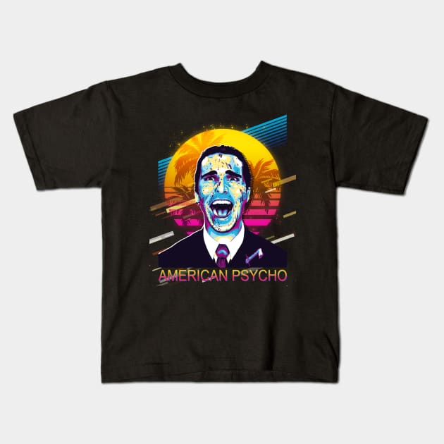 Psycho 90s Styled Design For Fans Kids T-Shirt by TylerJamesArt